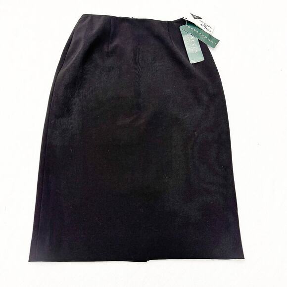 Ralph Lauren Lauren Nothern Lights Black Straight Pencil Slit Skirt NWT $129 2P - Picture 1 of 7